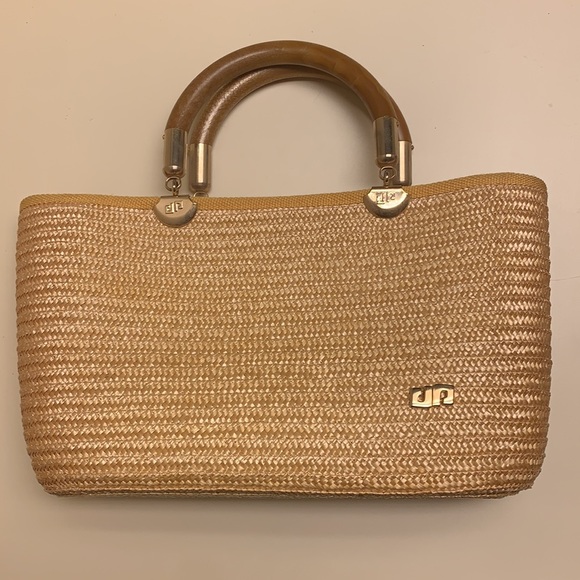 PierGiorgio yellow straw purse *never used* - Picture 2 of 6